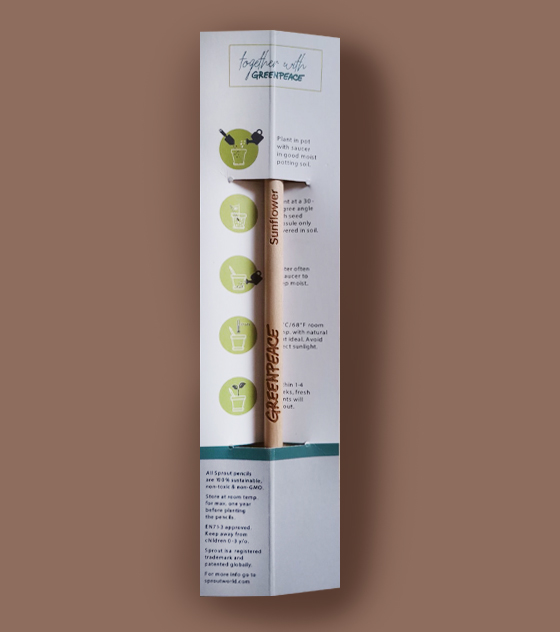 Μολύβι που ανθίζει σπόροι βασιλικού